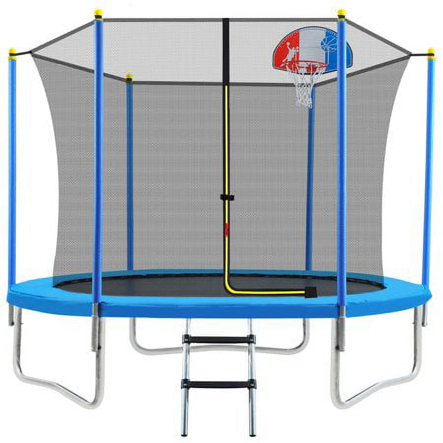 CoSoTower 8FT Jump Recreational Trampolines with Enclosure Net