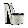 thumbnail image 1 of CoSoTower 9" Tall Display Jewelry Box with Hooks, High Heel Shoe Design, Stencil Letter Print, 1 of 5