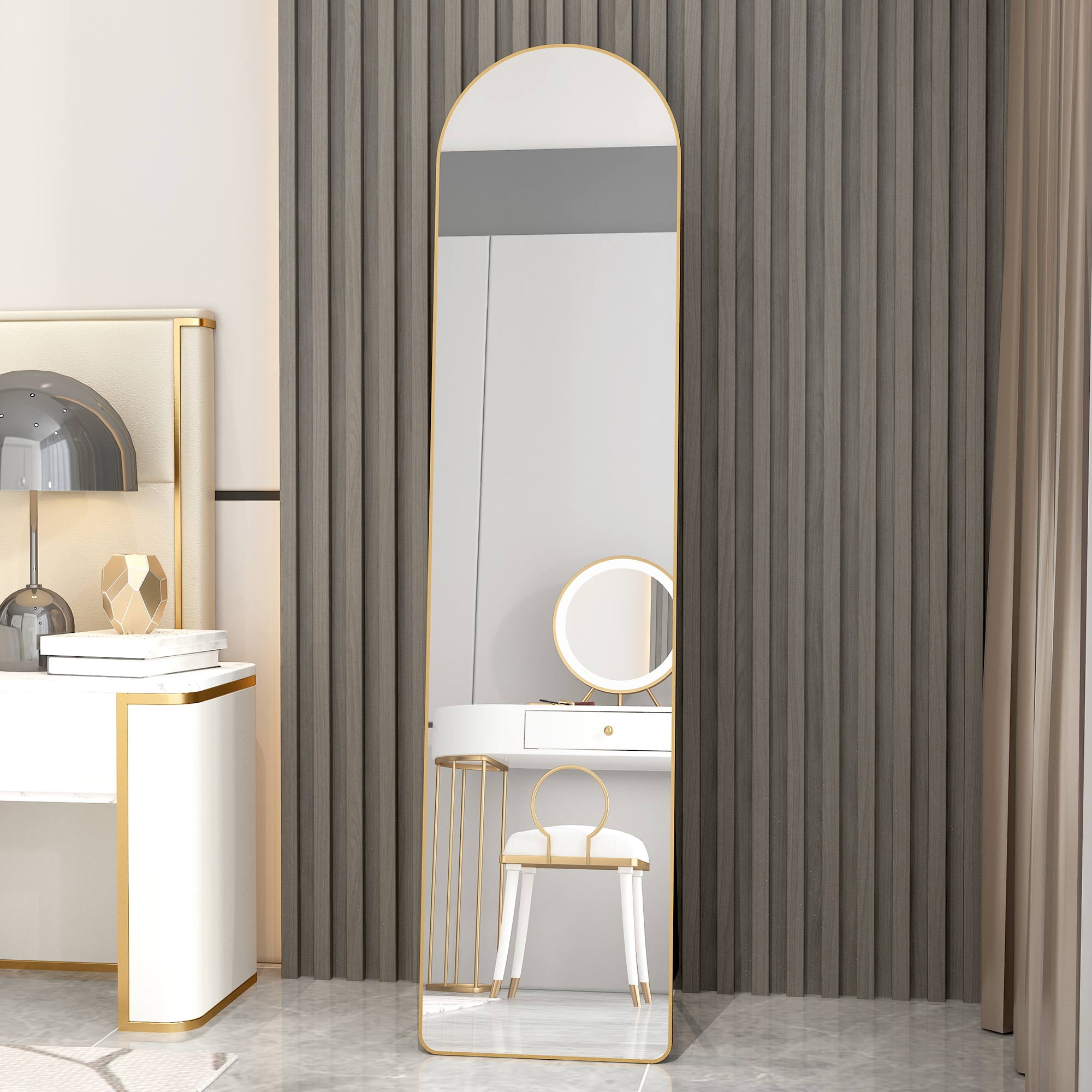 CoSoTower Aluminium Alloy Metal Frame Arched Wall Mirror ,Bathroom ...