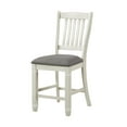 thumbnail image 1 of CoSoTower Antique White Finish Wood Counter Height Chairs Set Of 2Pc Textured Fabric Upholstered Dining Furniture, 1 of 7