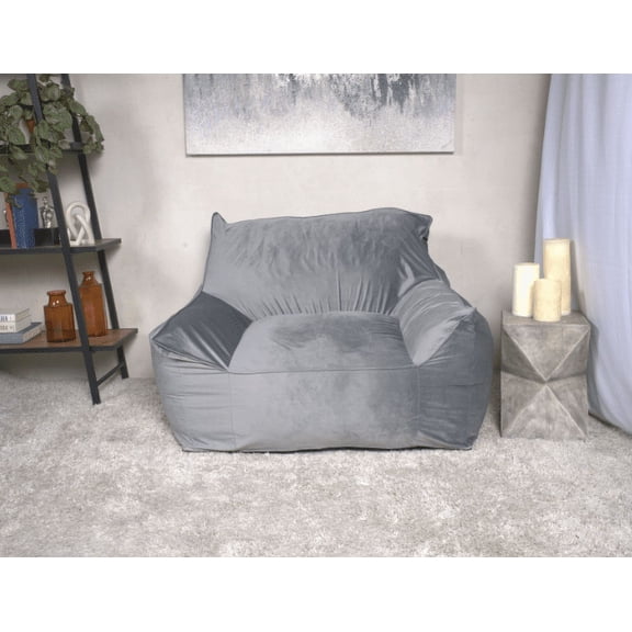 CoSoTower Bean Bag Chair with Armrests, Grey