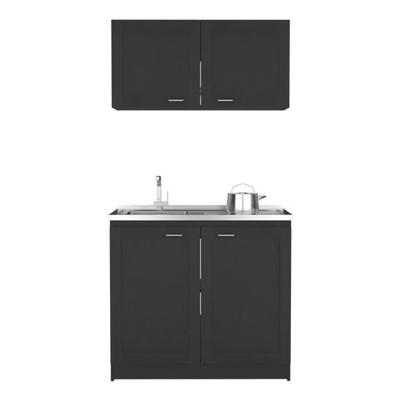 CoSoTower Cabinet Set Zeus, Garage, Black