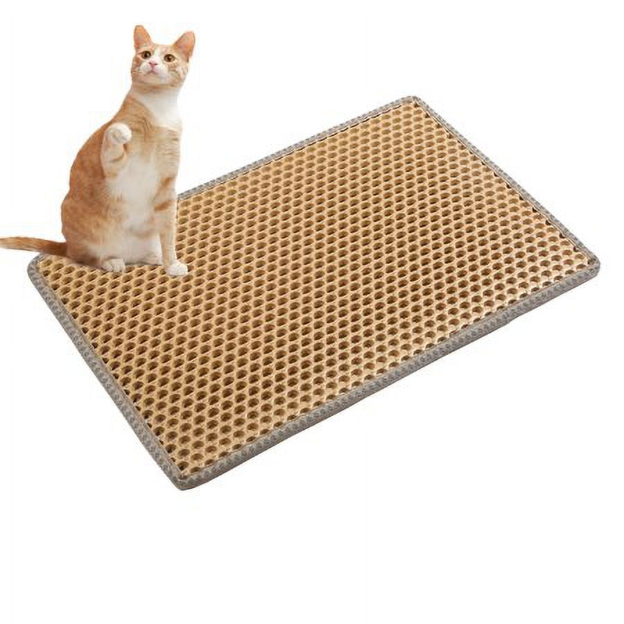 Cat Litter Box Mat Kitty Trapping Rug Urine-Resistant Scatter