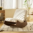 thumbnail image 1 of CoSoTower Comfortable Glider Rocking Chair, High-Quality Upholstery Glider Chair, Solid Wood Frame, Perfect for Multiple Settings Accent Reading Chair for Bedroom,Living Room,Nursery, 1 of 9