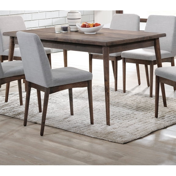 CoSoTower Contemporary Walnut Finish 1pc Dining Table Only Solid Wood Rectangle Table Melamine MDF Dining Room Furniture