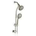 thumbnail image 1 of CoSoTower Drill-Free Stainless Steel Slide Bar Combo Rain Showerhead 7-Setting Hand, Dual Shower Head System, 1 of 6