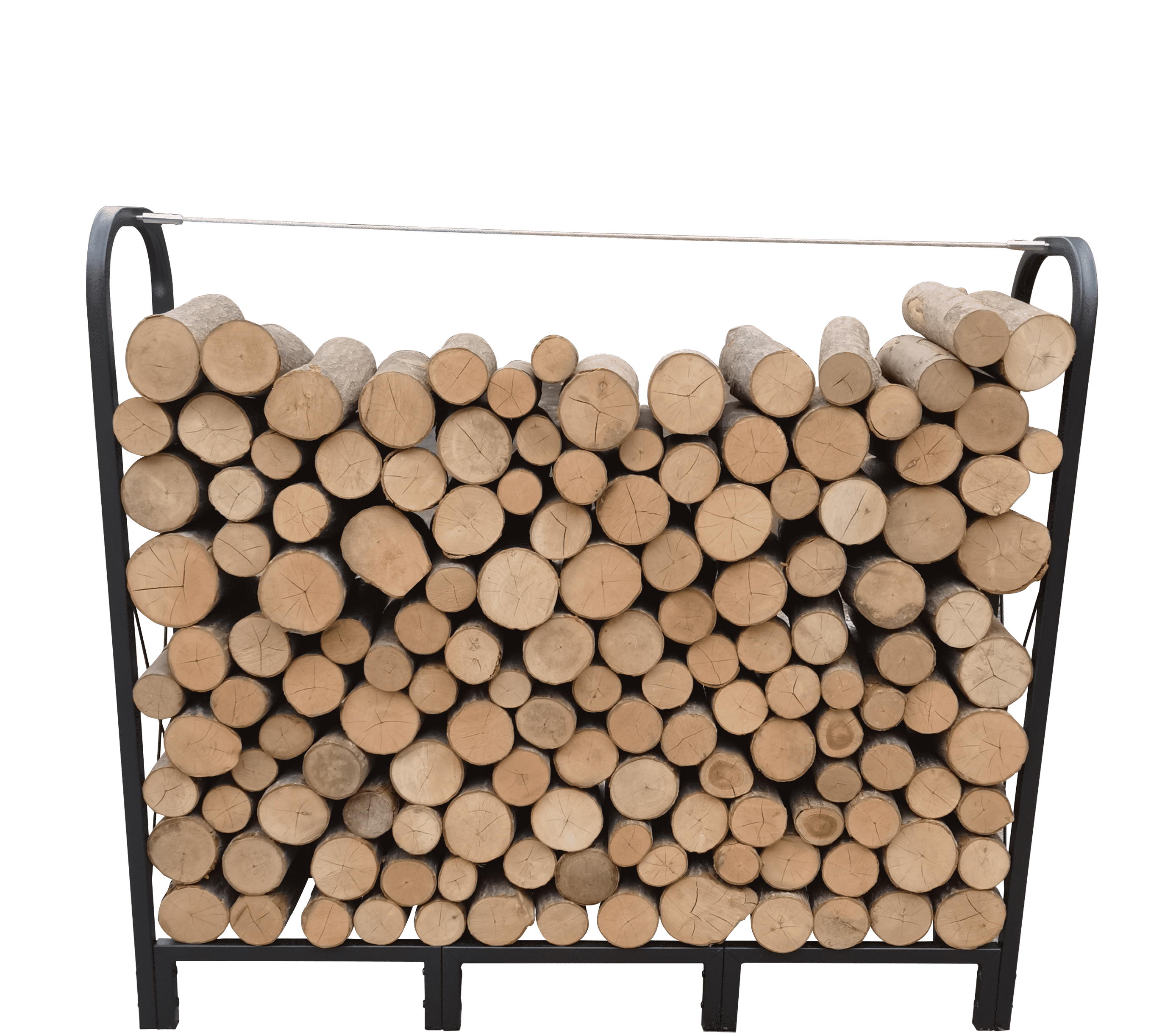 CoSoTower Firewood Rack Stand 4.1FT Heavy Duty Logs Holder for Outdoor ...