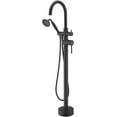 thumbnail image 1 of CoSoTower Freestanding Tub Filler Bathtub Faucet Matte Black With Hand Held Shower Floor-Mount, 1 of 6