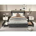 thumbnail image 1 of CoSoTower Full Bed Frame, Storage Headboard with Charging Station, Solid and Stable, Noise Free, No Box Spring Needed, Easy Assembly, 1 of 8