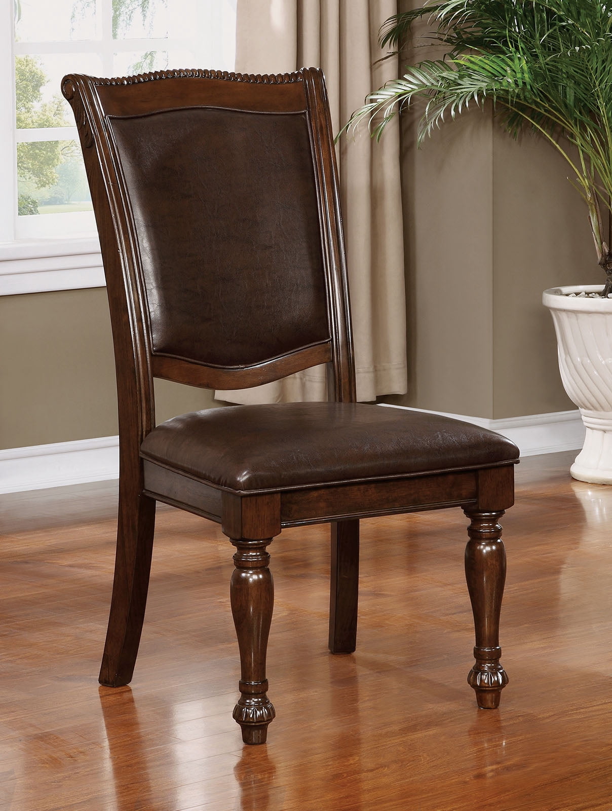 CoSoTower Glorious Classic Traditional Dining Chairs Cherry Solid wood ...