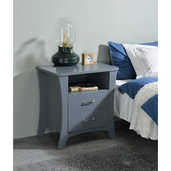 CoSoTower Gray Finish Accent Table