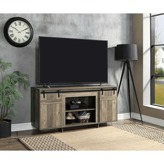 CoSoTower Gray Washed Finish TV Stand