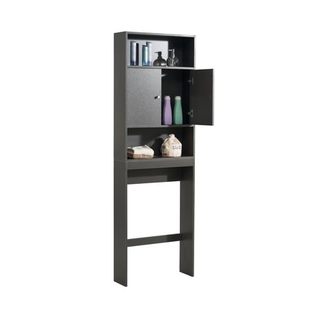 CoSoTower Home Bathroom Shelf Over-The-Toilet, Bathroom Spacesaver, Bathroom, Tollilet Storage Cabinet, Gray