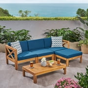 CoSoTower Lshape Sofa Set,Teak