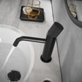 thumbnail image 1 of CoSoTower Modern Contemporary Black Bathroom Ceramic Hot Cold Water Mixer Tap Black Faucet Mixer Basin Faucet,Metered Faucets, 1 of 6