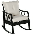 thumbnail image 1 of CoSoTower Outdoor Wicker Rocking Chair with Padded Cushions, Aluminum Furniture Rattan Porch Rocker Chair W/ Armrest for Garden, Patio, and Backyard, Khaki, 1 of 9
