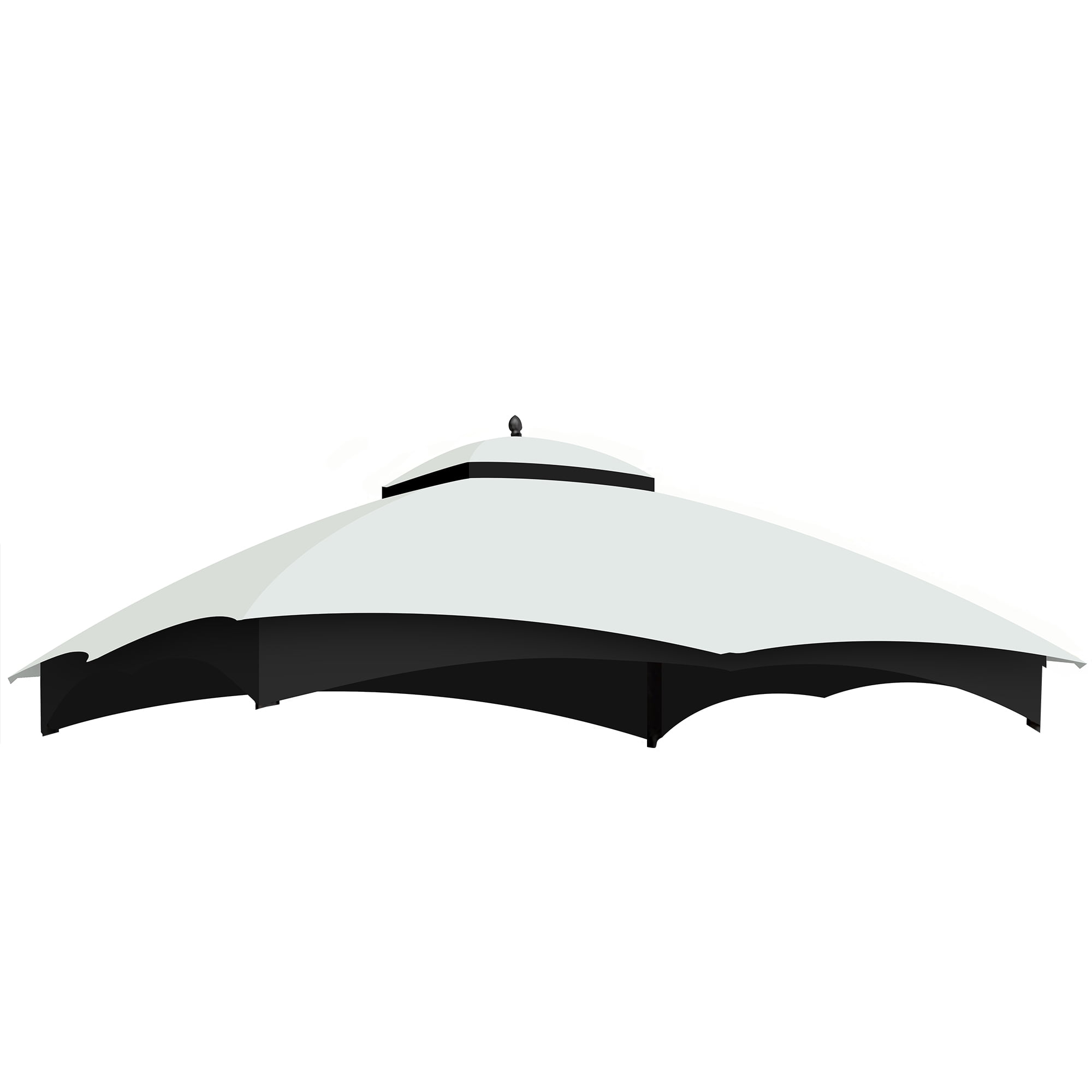 CoSoTower Replacement Canopy Top for Lowe'S Allen Roth Heavy Duty Gazebo Roof Gazebo Top with Air Vent 10X12 Gazebo Coverreplacement Top Only (White)