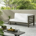 thumbnail image 1 of CoSoTower Right Corner Bench and Coffee Table, White, 1 of 9
