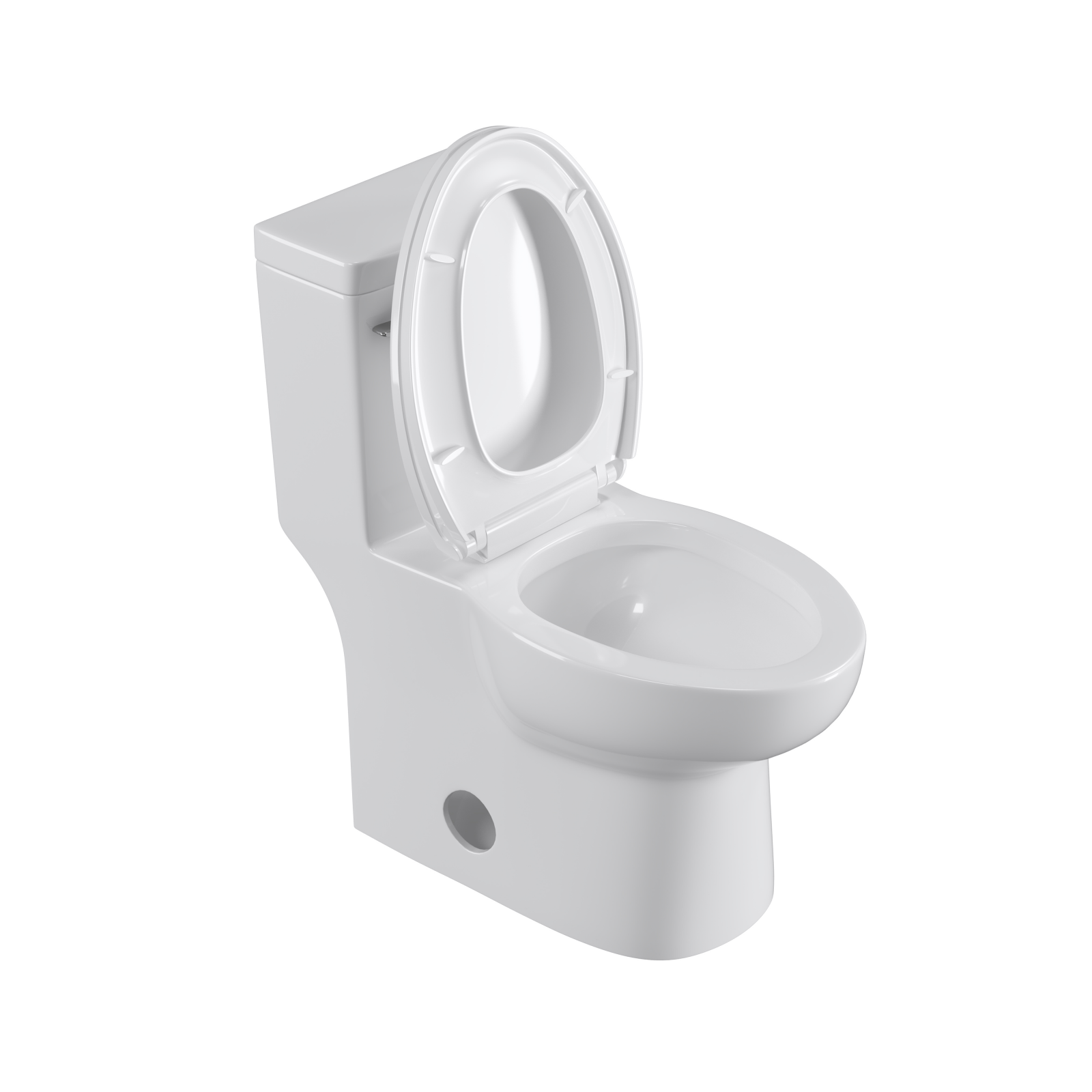 CoSoTower Single Flush Elongated Standard One Piece Toilet with