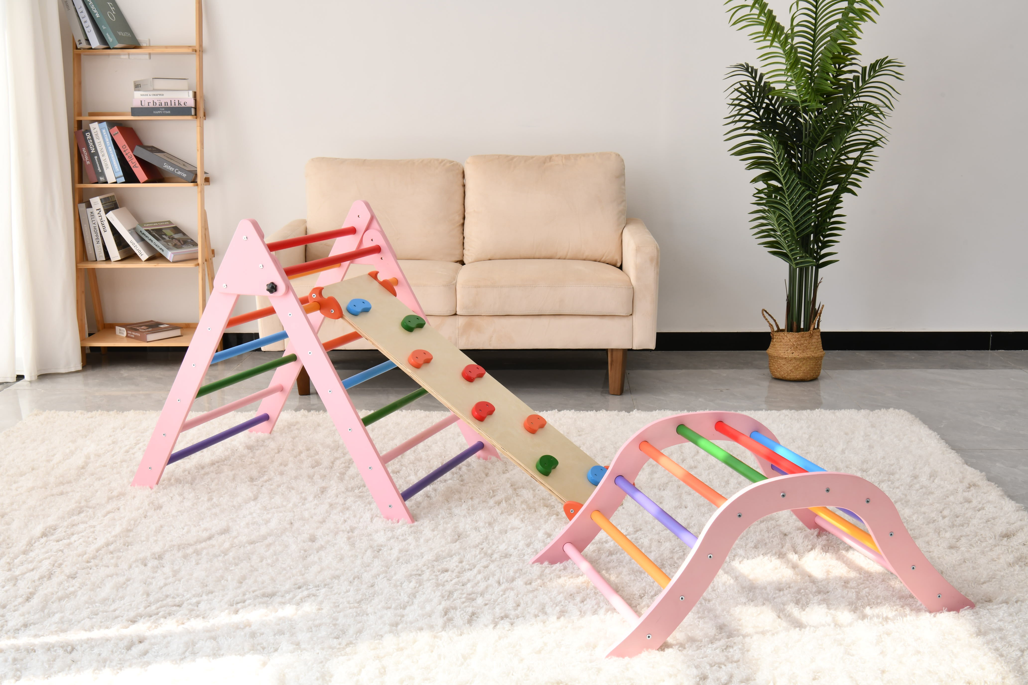Triangular Toy CoSoTower Triangle Set Montessori Toddler Climbing Toys Indoor ...