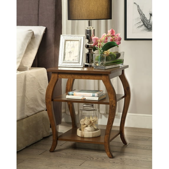 CoSoTower Walnut Finish Accent Table