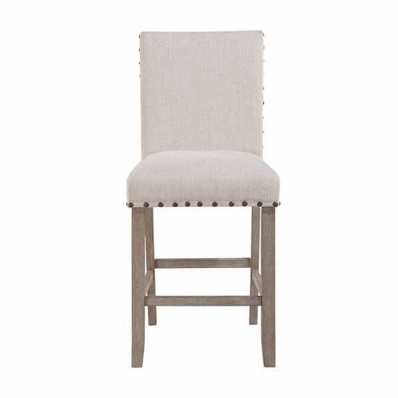 CoSoTower White Bar Stool (Kit of 2)