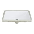 thumbnail image 1 of CoSoTower White Rectangular Undermount Bathroom Sink With Overflow, 1 of 7