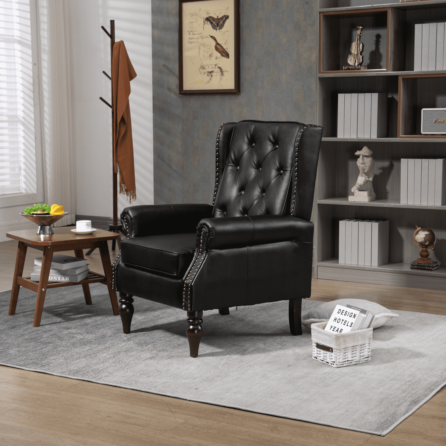 CoSoTower Wood Frame Armchair, Modern Accent Chair Lounge Chair for ...