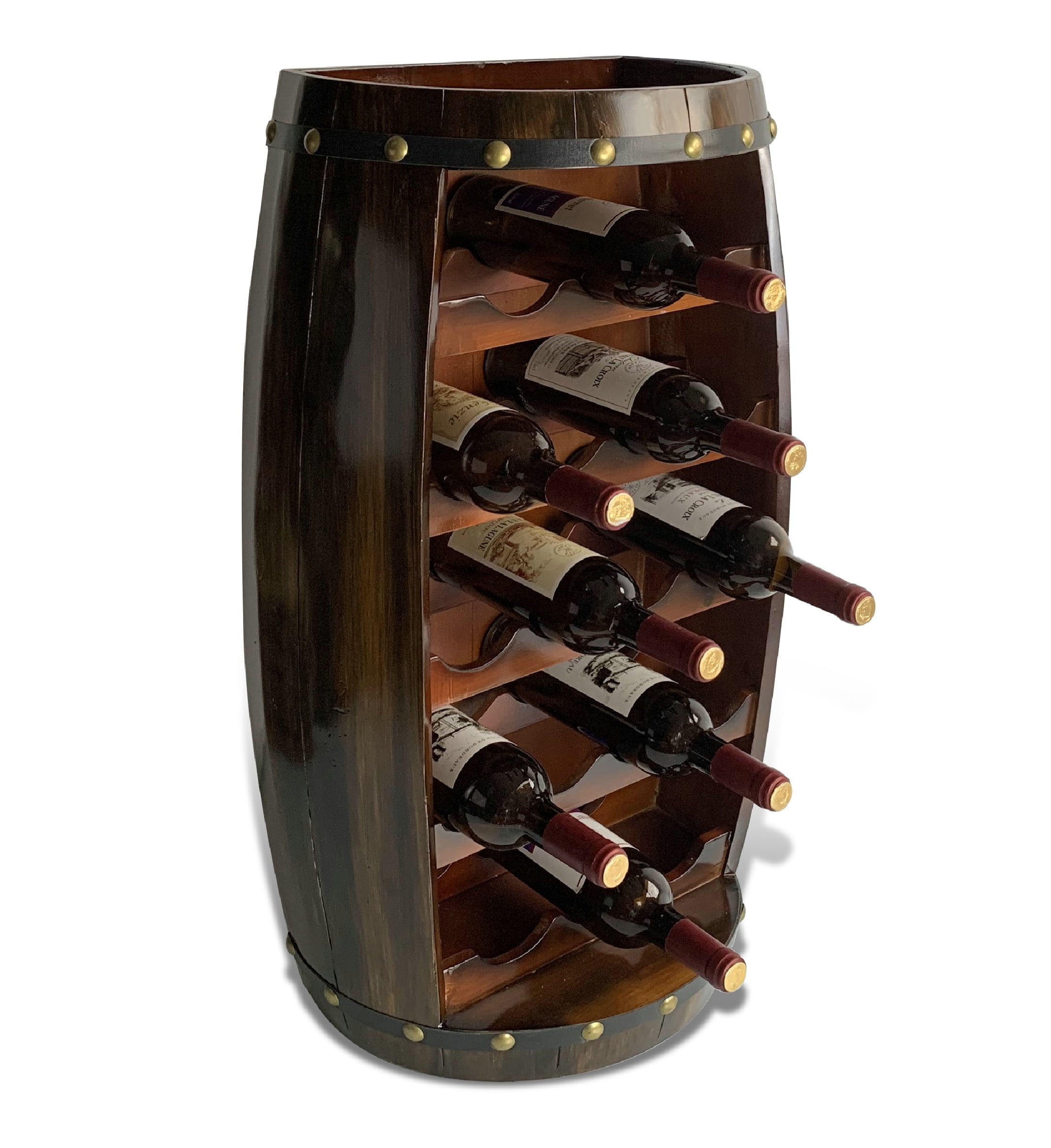 CoTa Global Alexander Large Vertical Wood Wine Rack - Freestanding