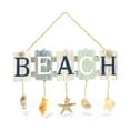 thumbnail image 1 of CoTa Global Aquarius Beach Shells Sign Nautical Wall Accent- Nautical Themed Wood Accent, Beach Decor for Wall, Novelty Hanging Beach Shells with Hanging Rope Wooden Figure, 1 of 7