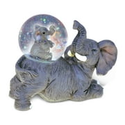 CoTa Global Sculpted Elephant Snow Globe Decor for Home or Office - 45 mm