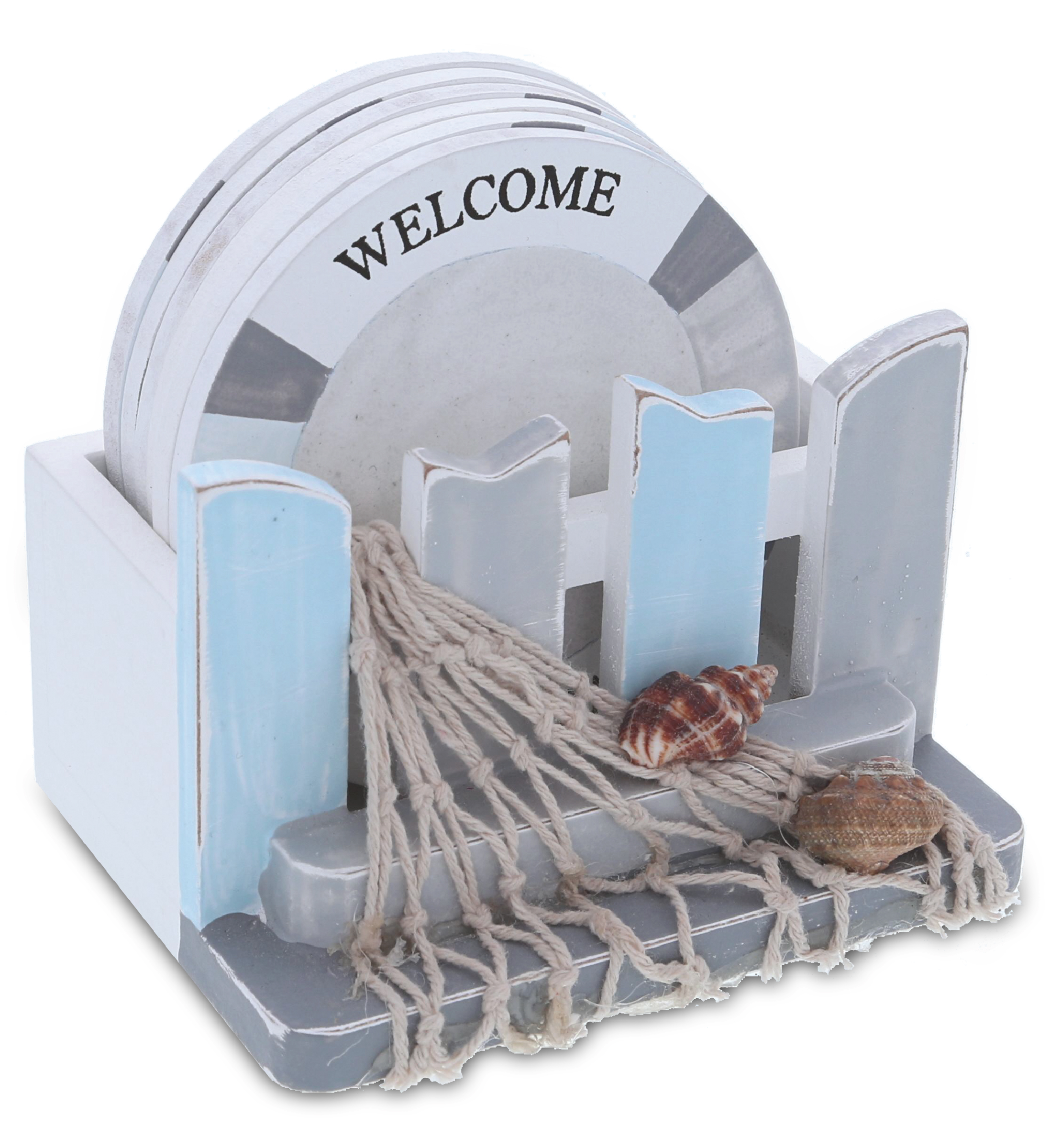 CoTa Global Moonlight Nautical Drink Coasters Set of 6 Rustic