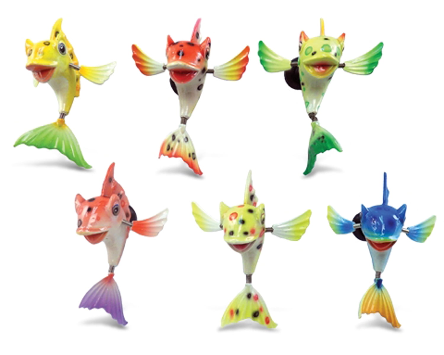 CoTa Global Paradise Fish Refrigerator Bobble Magnets Set of 6 - Assorted Color