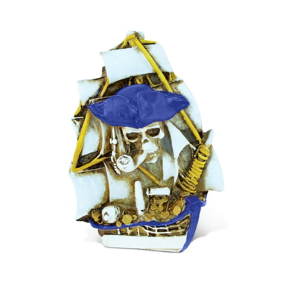 CoTa Global Pirate Ship Refrigerator Nautical Magnet - Maritime Decoration Resin Beach Design, Fun and Cute Ocean Magnet For Kitchen Fridge, Locker, Home Decor and Office Decor Novelty - 1 Piece