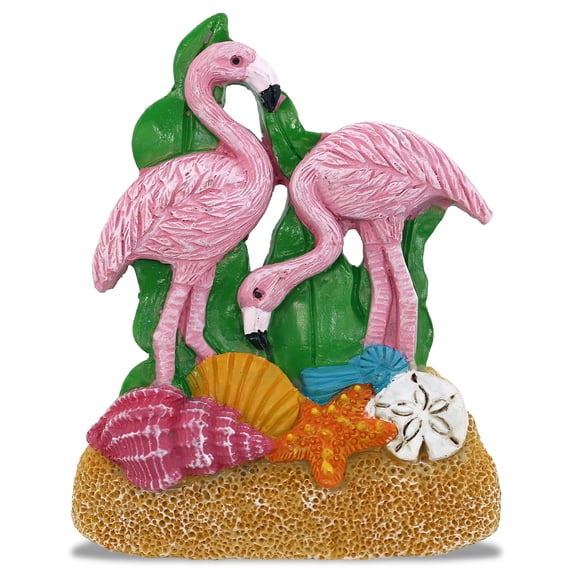 CoTa Global Sand Coral Flamingo Refrigerator Nautical Colorful Magnet - Ocean Animal Resin Beach Design, Fun and Cute Ocean Magnet For Kitchen Fridge, Locker, Home Decor and Office Decor Novelty