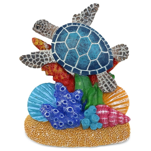 CoTa Global Sand Coral Sea Turtle Refrigerator Nautical Colorful Magnet - Ocean Animal Resin Beach Design, Fun and Cute Ocean Magnet For Kitchen Fridge, Locker, Home Decor and Office Decor Novelty