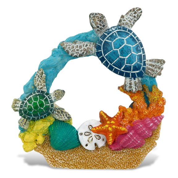 CoTa Global Sand Reef Sea Turtle Refrigerator Nautical Colorful Magnet - Ocean Animal Resin Beach Design, Fun and Cute Ocean Magnet For Kitchen Fridge, Locker, Home Decor and Office Decor Novelty