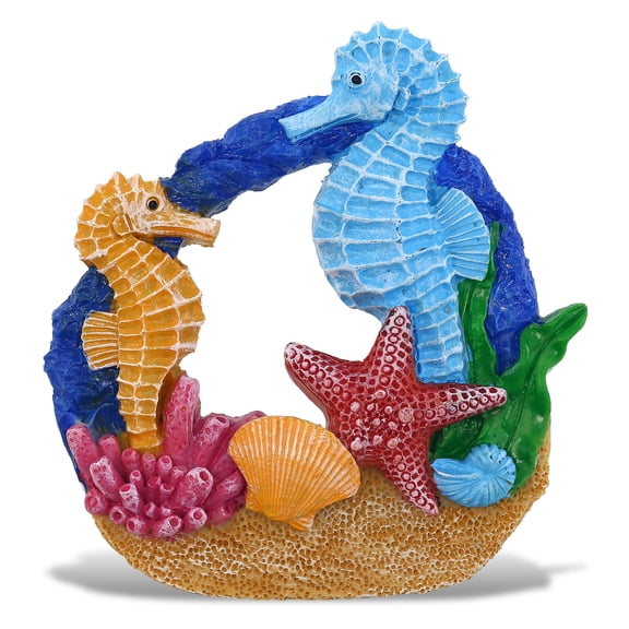CoTa Global Sand Reef Seahorse Refrigerator Nautical Colorful Magnet - Ocean Animal Resin Beach Design, Fun and Cute Ocean Magnet For Kitchen Fridge, Locker, Home Decor and Office Decor Novelty