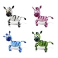 thumbnail image 1 of CoTa Global Zebra Refrigerator Bobble Magnets Set of 4 - Assorted Color Fun Cute Zoo Wild Life Animal Bobble Head Magnets For Kitchen Fridge, Locker, Home Decor, Cool Office Novelty - 4 Pack, 1 of 5