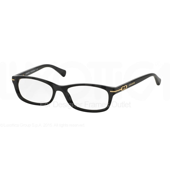 Coach 0HC6054 Optical Full Rim Rectangle Womens Eyeglasses - Size 50 (Black / Transparent)