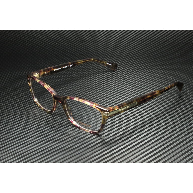 Coach HC6065 Women's Prescription Eyeglasses, Light Brown Confetti