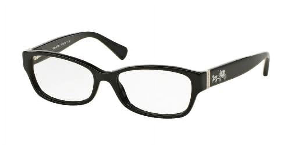 COACH☆Op Art Patent Leather Photo Frame Coach 0HC6078 Optical Full Rim Rectangle Womens Eyeglasses - Size