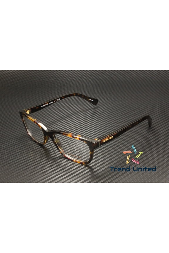 0HC6089 Optical Full Rim Rectangle Womens Eyeglasses - Size 51 (Dark Tortoise / Transparent)