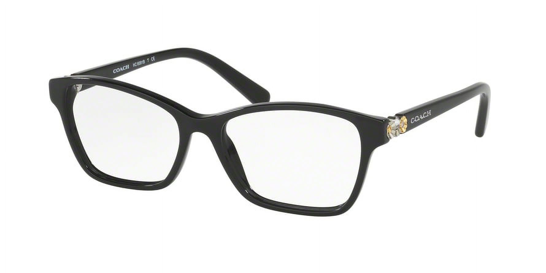 Coach HC6091B Black Solid Plastic Full Rim Eyeglass Frames Women HC6091B Eyeglasses - Coach Authorized Retailer | coolframes  main image 3