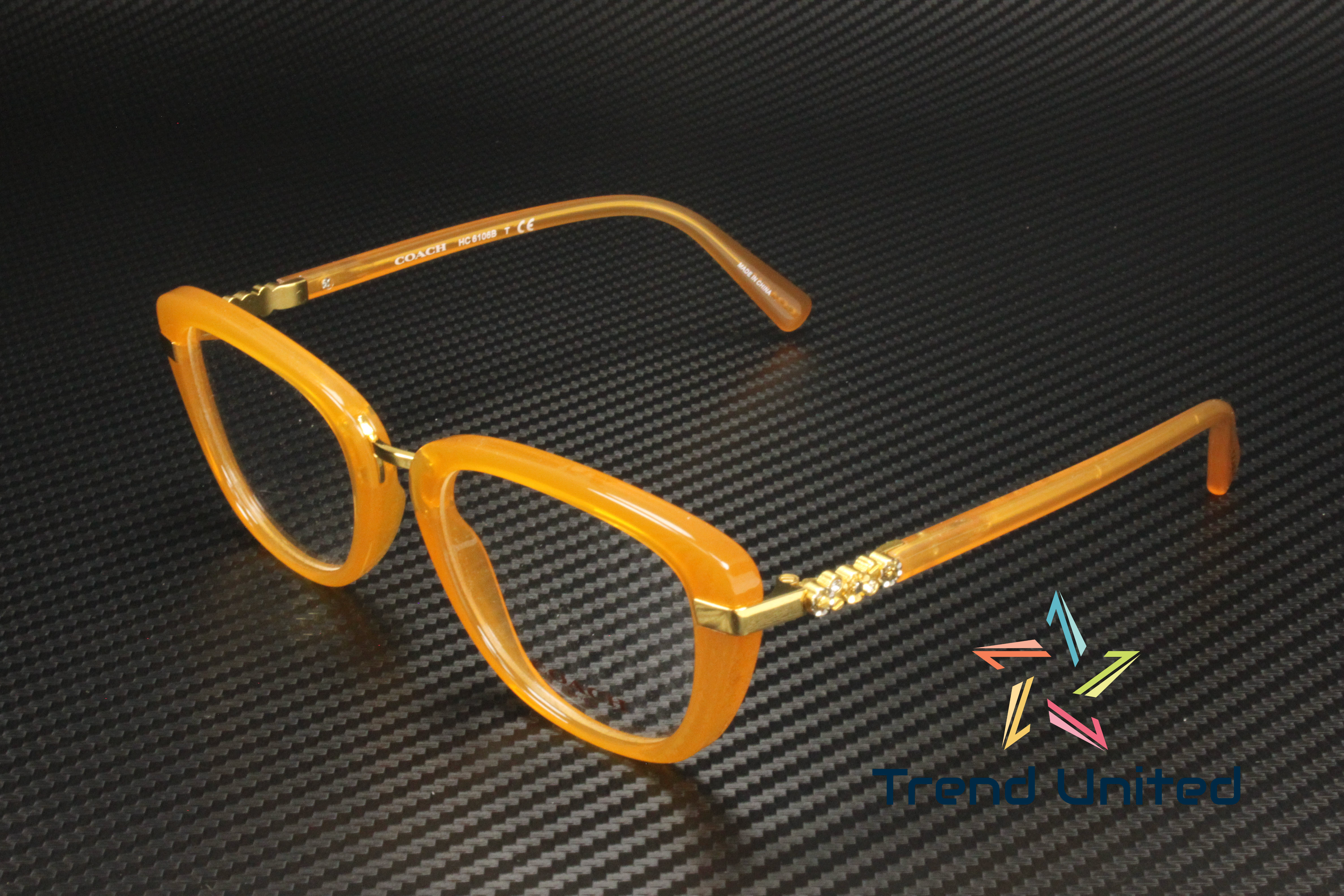 Coach Women\'s Gold Rectangular Glasses Coach HC5135 9346SB Eyeglasses Women main image 2