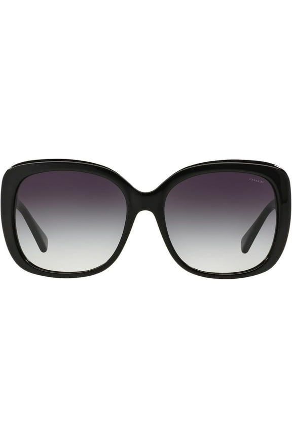 HC8158 500211 Black Light Grey Gradient 58 mm Women's Fashion Sunglasses