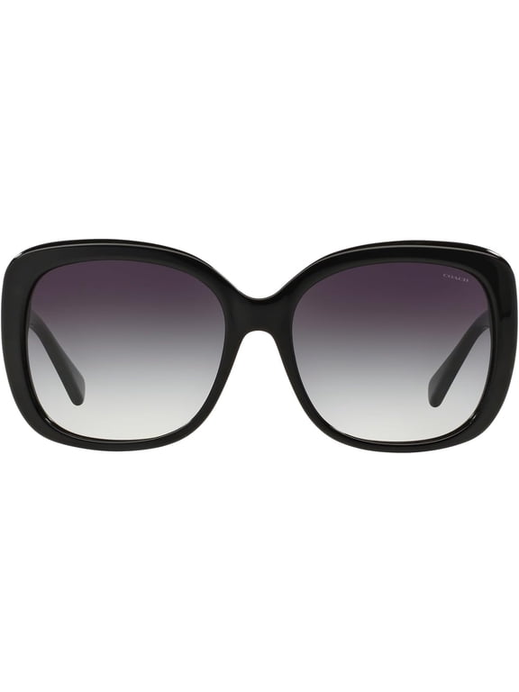 HC8158 500211 Black Light Grey Gradient 58 mm Women's Fashion Sunglasses