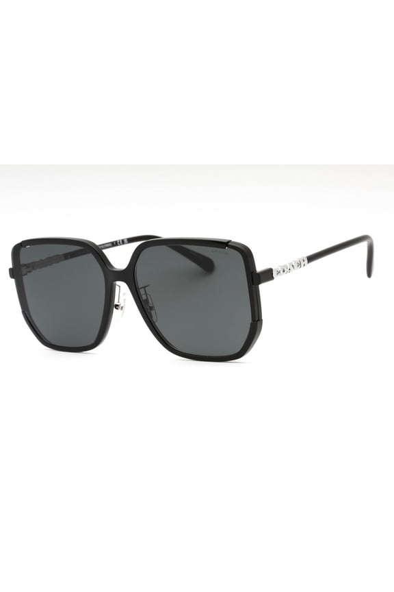 0HC8401D 500287 Women's Black Plastic Full Rim Sunglasses