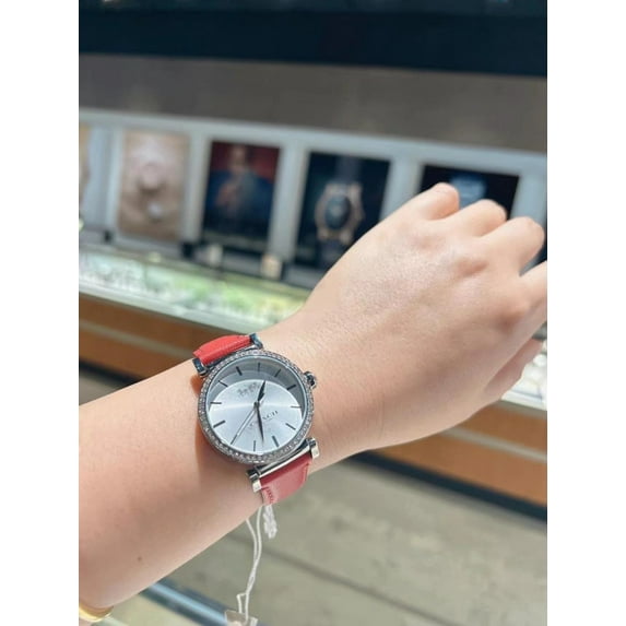 Coach 14502407 Women's Madison Analog Dress Leather Band Watch 32mm