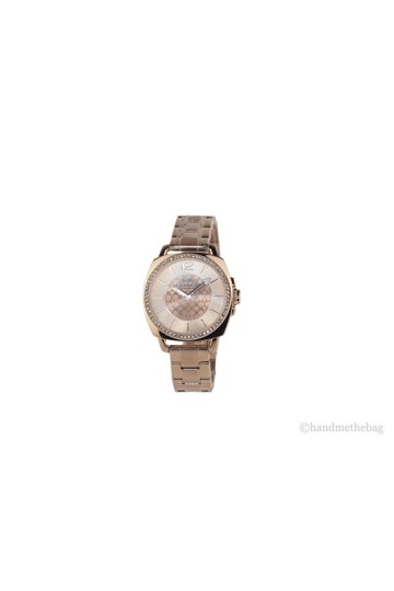 Coach Women\'s Boyfriend Crystal Bezel Logo Dial Rose Gold Toned Wrist Watch Coach Boyfriend Crystal Bezel Rose Gold Toned Wrist Watch  main image 4